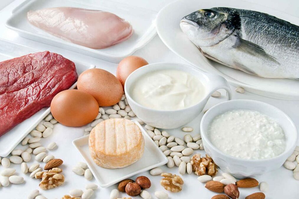 Alimentos ricos en proteínas usados ​​para secar