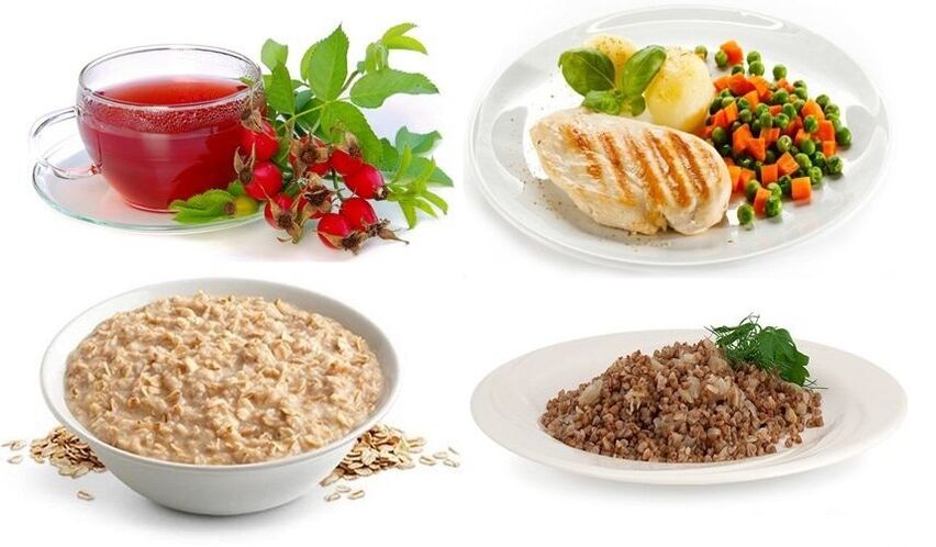 Pratos dietéticos para a gastrite incluídos na dieta terapéutica