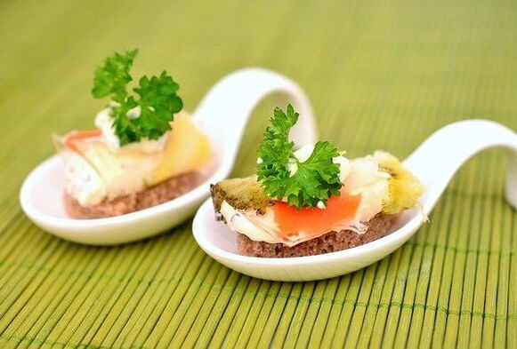 Canapés dietéticos