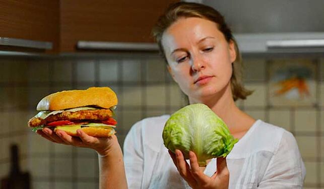 Alternación en fase na dieta de Ducan